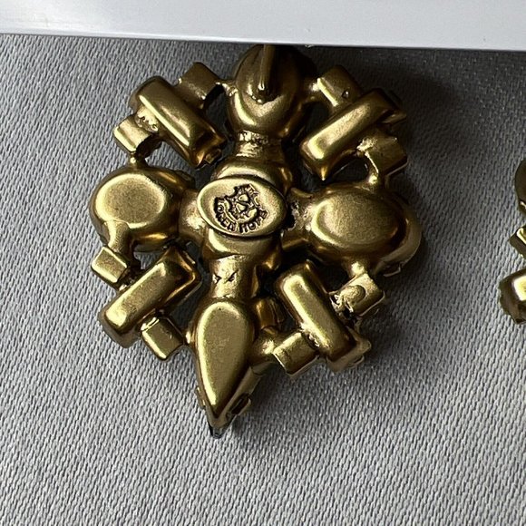 Loren Hope SAPPHIRE Grand Dame Earrings 18K Gold Finish - Picture 8 of 9